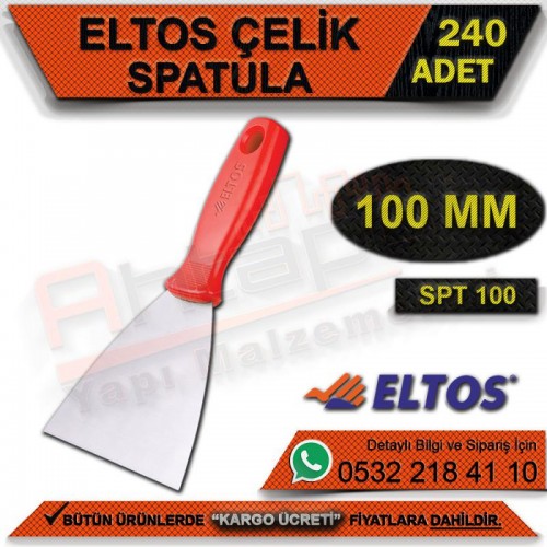 Eltos Spt100 Çelik Spatula 100 Mm (240 Adet)